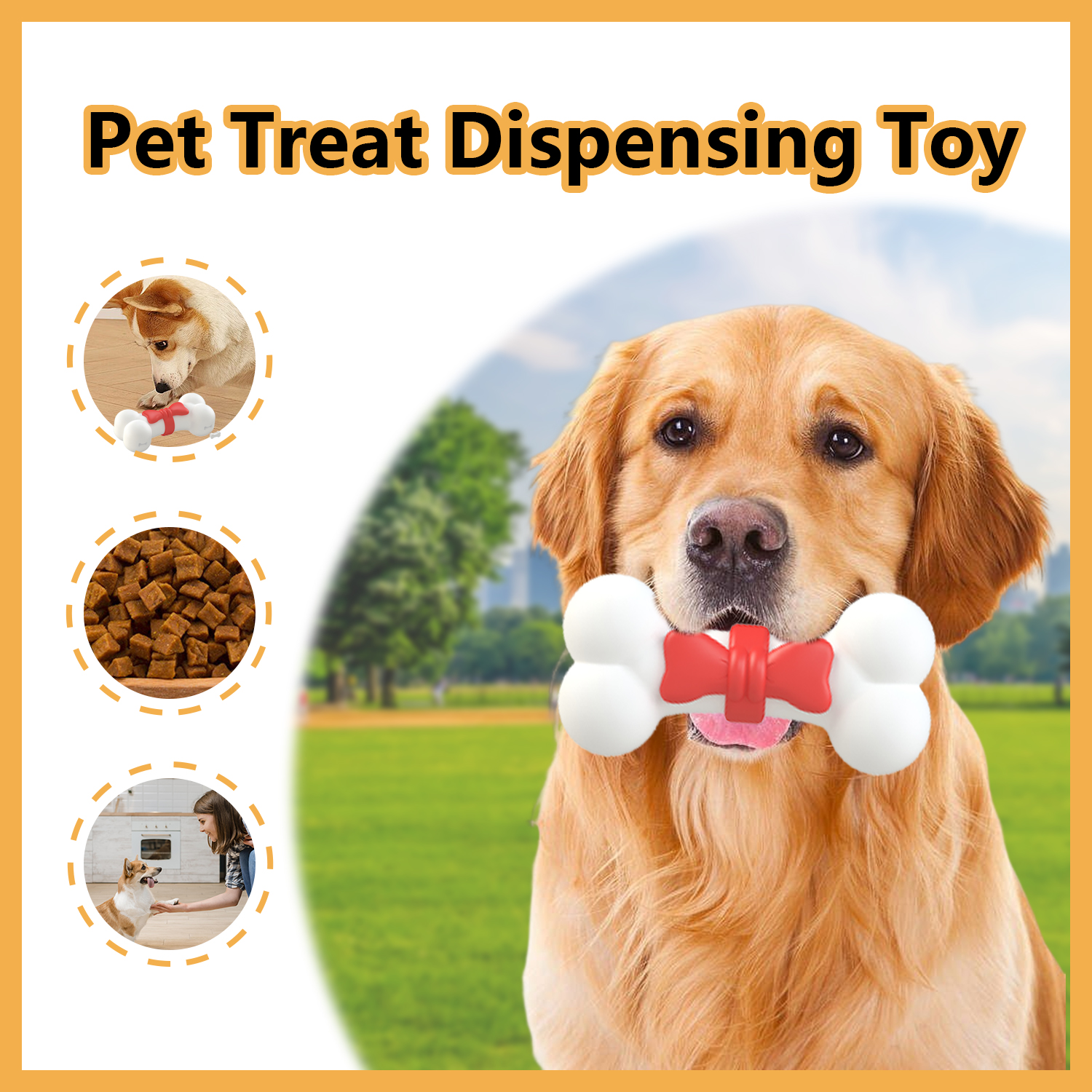 Available for Wholesale! Pet Treat Dispensing Toy, A great Addition to your Product Lineup. 